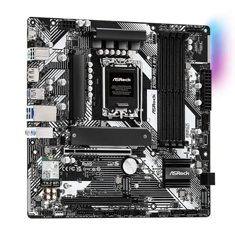 Mainboard ASRock B760M Pro-A WiFi DDR5 | LGA1700, Micro-ATX, 4 khe RAM - Ảnh 3