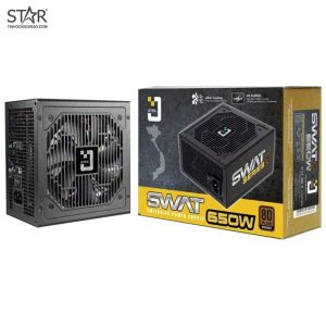 Nguồn Jetek SWAT 650W 80 Plus Bronze + Dây Nguồn