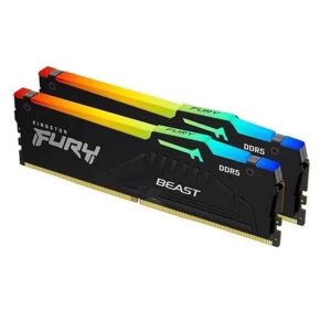 RAM PC Kingston Fury Beast 64GB RGB DDR5 | (2x32GB), 5200MHz, Intel/AMD KF552C40BBAK2-64