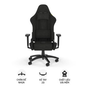 Ghế Gaming Corsair TC100 Fabric | Đen (CF-9010051-WW)